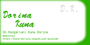 dorina kuna business card